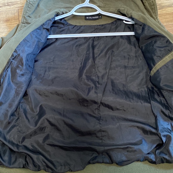 Medium dark green utility jacket size Medium - Picture 3 of 4